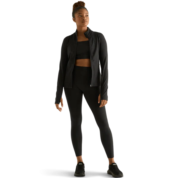 Women's Matte Zip-Up Jacket x Tights